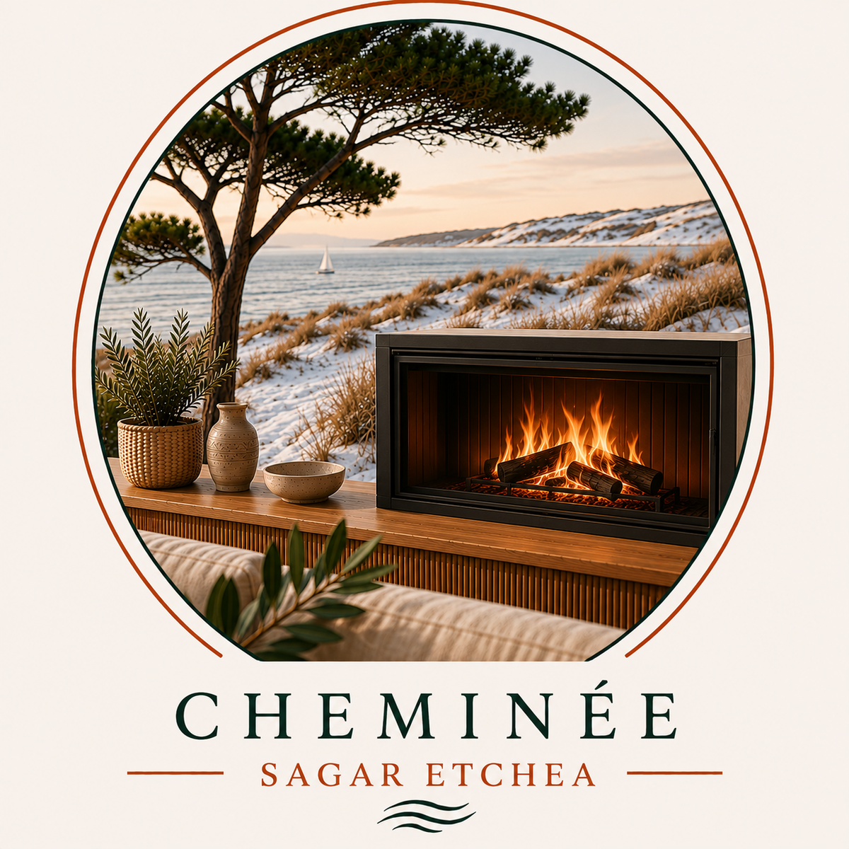 Cheminée — équipement Villa Sagaretchea