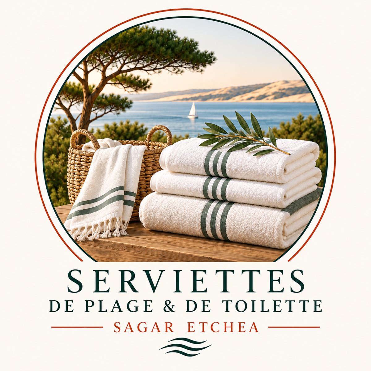 Serviettes de toilette — équipement Villa Sagaretchea